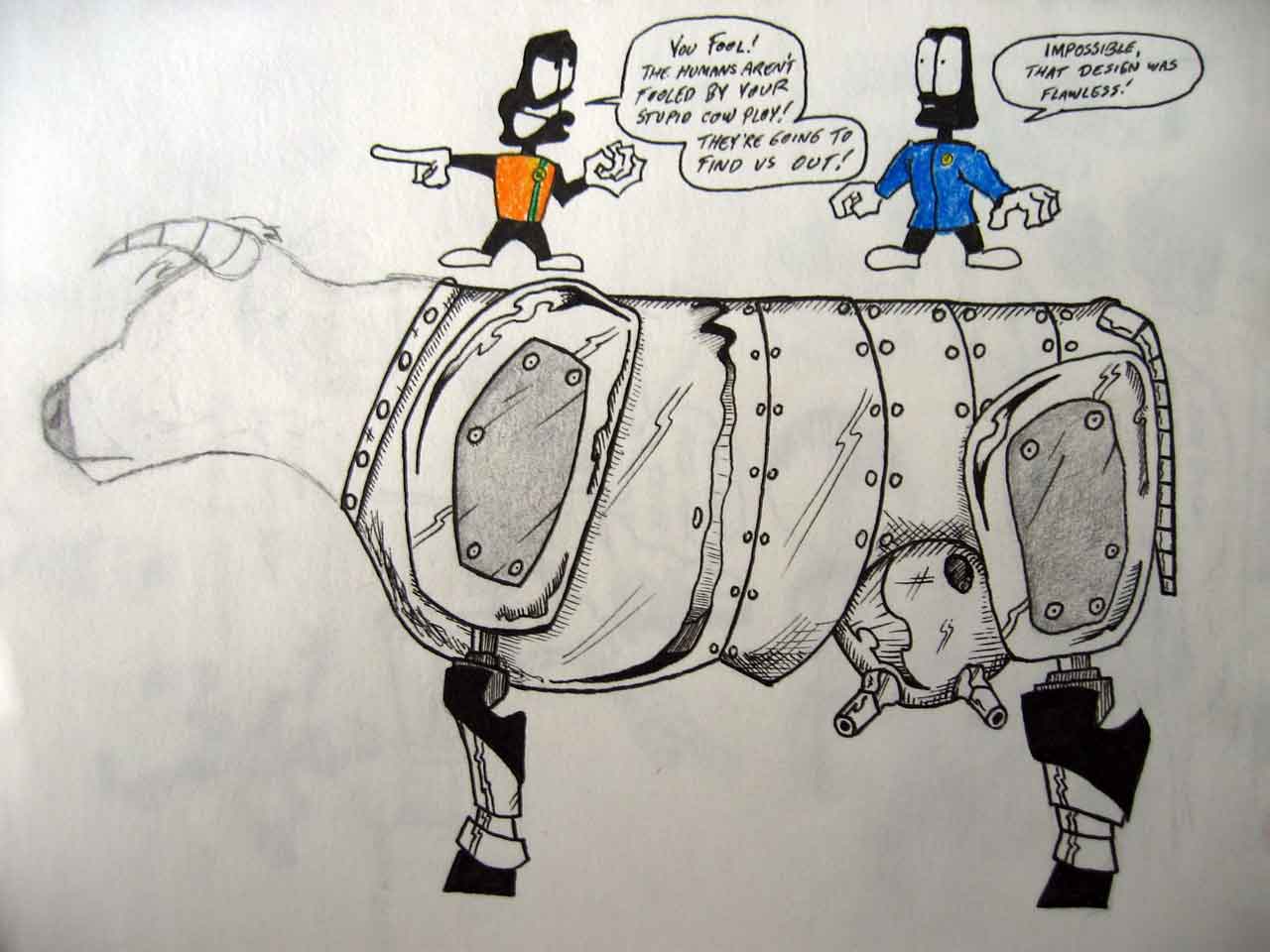 The plan is to Drop Cow Decoys, Much Like the Trojan Horse
