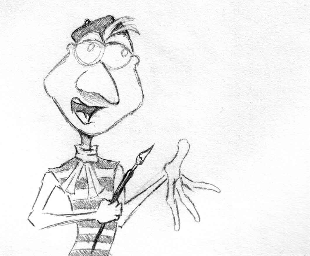 The Typical Cartoon French Artist